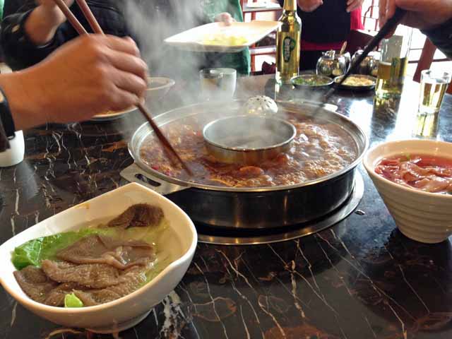 成都で食べた火鍋成都で食べた火鍋