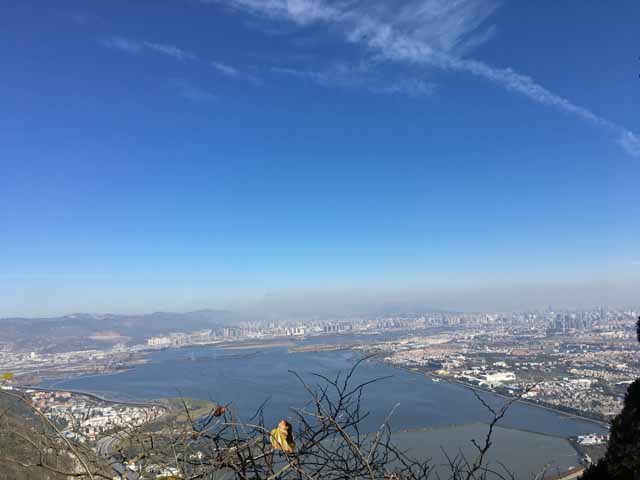 昆明市のテンチ付近