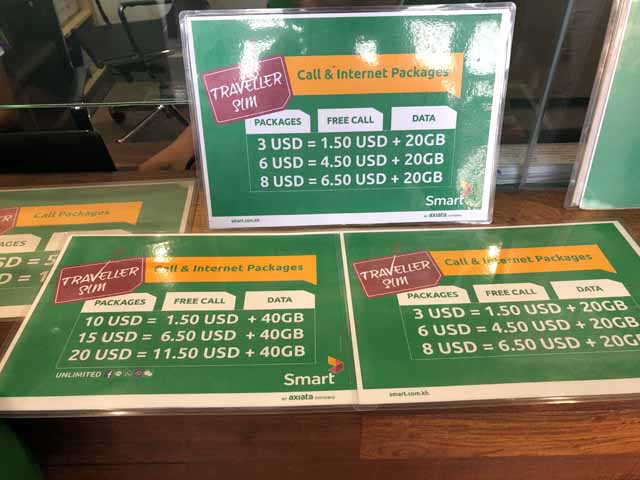 SMARTプリペイドSIMカードの料金