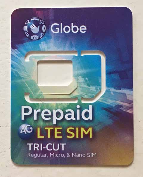 Globe（グローブ）プリペイドSIMカード